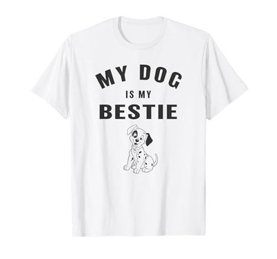 Disney 101 Dalmatiner Patch My Dog Is My Bestie T-Shirt von JP