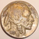 1931S US Buffalo Nickel San Francisco Mint Low Mintage Old US Coin