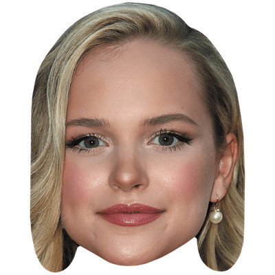 Stephanie Styles (Make Up) Promi Maske, flaches Kartengesicht, Kostüm Maske