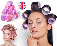 Hair Rollers Self Grip Curlers Short Long Set 6 12 18 Ladies Heatless Roller NEW