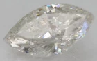 Certified 1.51 Carat F SI2 Marquise Natural Enhanced Loose Diamond 10.5x5.84mm
