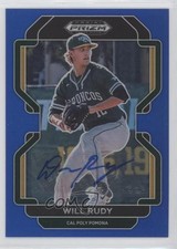 2022 Panini Prizm Draft Picks Blue Prizm Auto /99 Will Rudy #PDP162 Auto mp7