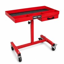 Rolling Work Table with Drawer, Adjustable He...