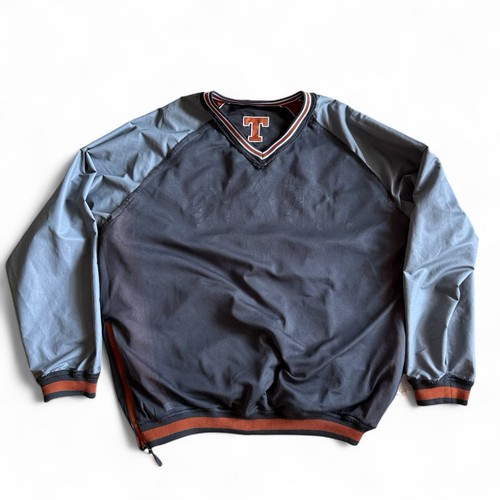 Vintage University Of Texas Longhorns Pullover Windbreaker Jacke Mesh gefüttert XL - Bild 7 von 9