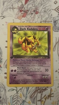 Dark Kadabra 39/82 Uncommon First Edition Team Rocket  - LP+ - Pokemon TCG