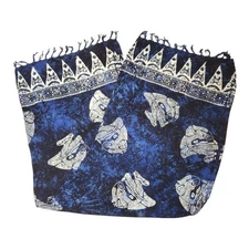 Women's Breathe Hawaii Sarong Blue White Tie-Dye