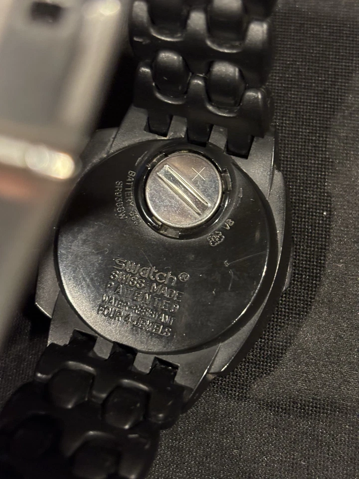 Reloj Swatch Cronógrafo "Black Dunes" SUIB410 Negro Gris 43mm Unisex, Hombre Foto 4 de 4