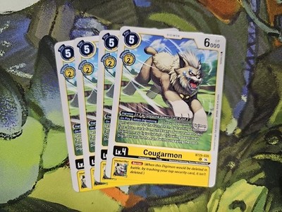 Digimon TCG BT25-035 Dual Revolution Cougarmon x4 Playset