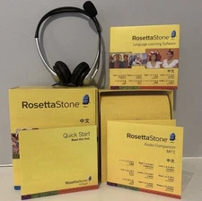 Rosetta Stone TOTALe Chinese Mandarin Level 1,2,3,4,&5 COMPLETE w/ Headset