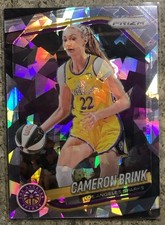 Cameron Brink - 2025 Panini Prizm WNBA #87 Cracked Ice Silver Los Angeles Sparks