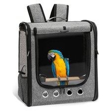 Bird Carrier Bag Bird Travel Cage with Stand, Lightweight Backpack for Parrot...