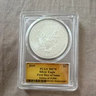 U.S. Mint 2019 American Silver Eagle $1 1 oz .999 Silver PCGS MS70 FDI