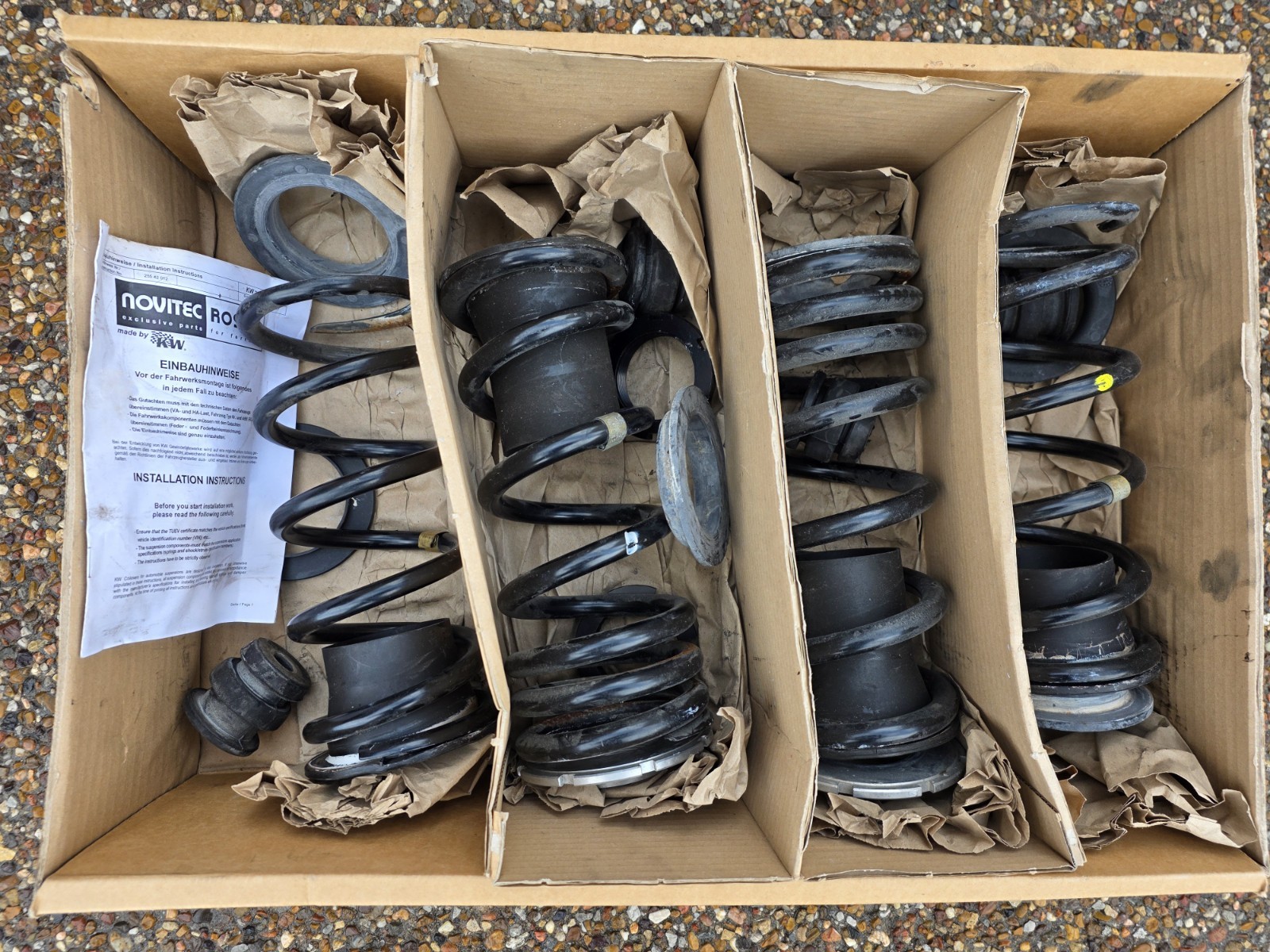 FERRARI 488 GTB & SPIDER OEM FACTORY GENUINE ORIGINAL EQUIPMENT STOCK SPRINGS