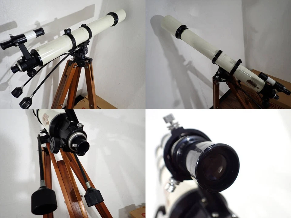 Vixen Custom 80M Vintage Astronomical Refractor Telescope w/ Accessories Tripod - Image 2 of 4