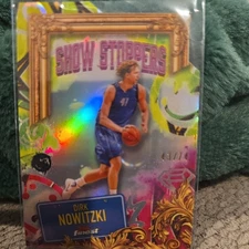 🔥  2025 Topps Finest Dirk Nowitzki Show Stoppers Silver Die Cut /74 Mavericks