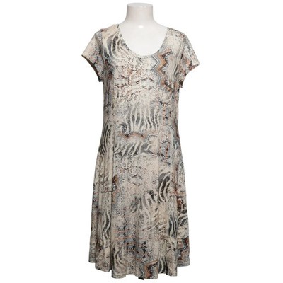 I Say, Kleid, Größe: L, Beige/Mehrfarbig, Elasthan/Viskose, Sonstiges #jMb