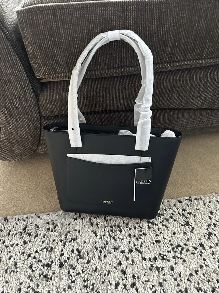 Lauren By Ralph Lauren Med Karly Shopper Leather Tote In 3 Colours BNWT rrp £249 - Image 2 of 4