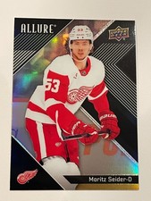 2024-25 Upper Deck Allure Red Wings Moritz Seider Black Rainbow #80