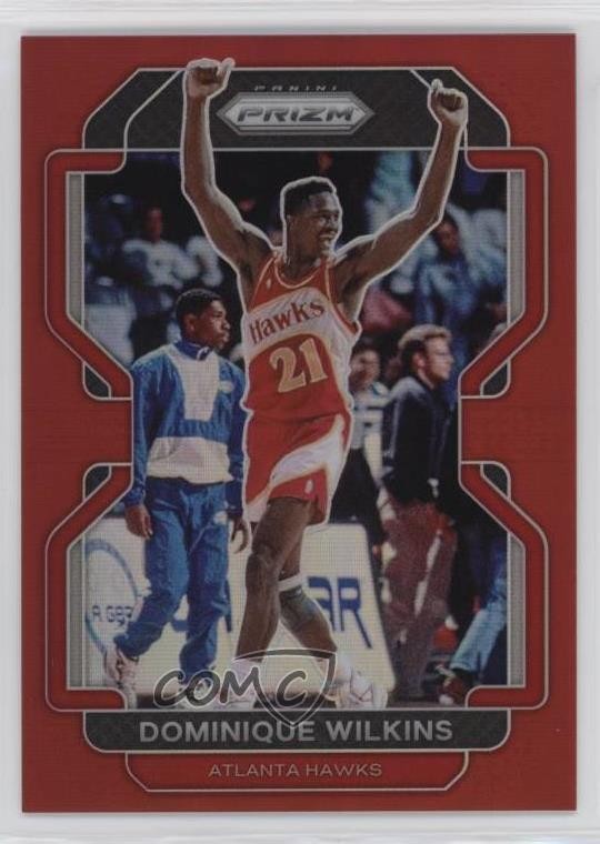 2021-22 Panini Prizm Red Prizm 196/299 Dominique Wilkins #252 HOF 1j5e