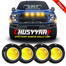 4 Eagle Eye Lamps Led Drl Fog Daytime Running Car Light Tail Backup Amber Yellow