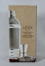 LENOX VINTAGE TUSCANY CLASSIC COLLECTION COCKTAIL MARTINI SHAKER SET NEW IN BOX