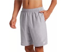 Nike Swim Men's Solid Essential Lap 9" Volley Shorts Smoke Grey Size XL NWT 