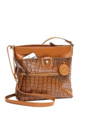 Kymberlee Genuine Leather Crossbody Bag, Tan Multi-pocket Shoulder Purse-medium