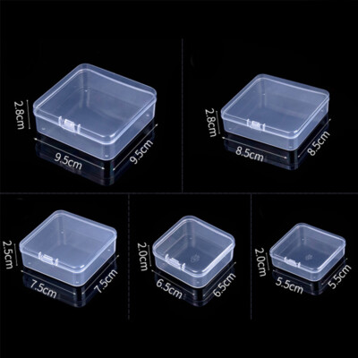 Plastic Jewelry Storage Case Container Packaging Box Collecting Small Item 