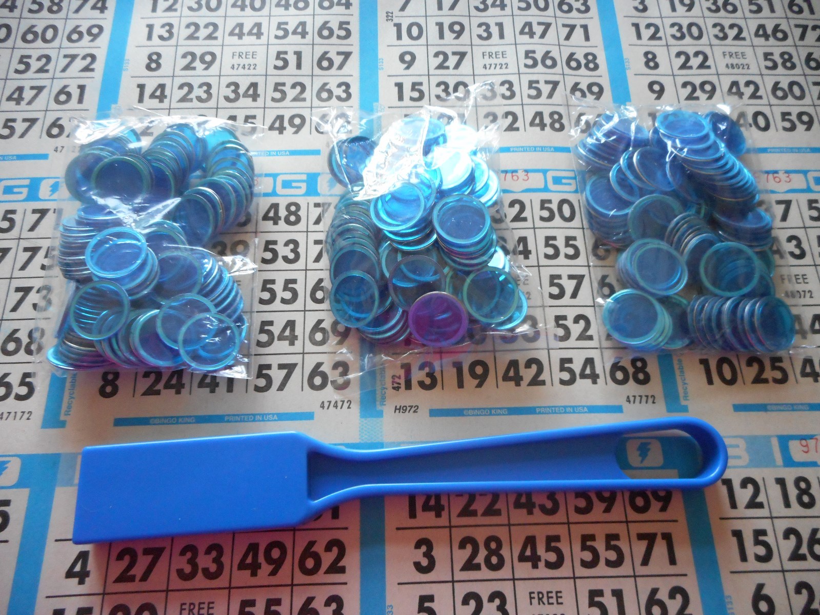Bingo Wand Blue 300 Bingo Chips eBay