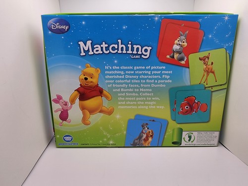 Disney Matching Game Classic Characters wonder forge Memory Game Age 3+ Complete - Picture 2 of 4