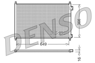 DENSO DCN40006 Condenser, Air Conditioning for Honda