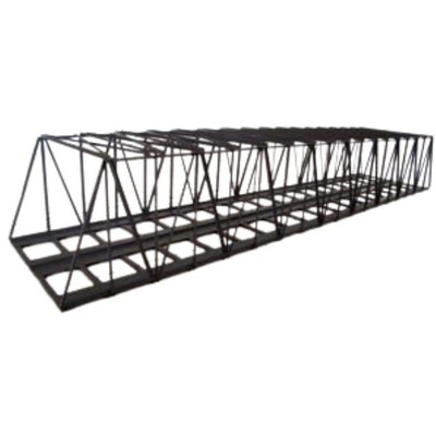 Hack Brücken 11560 Lange Kastenbrücke 2-gleisig, K 63S-2, grau H0 + Neu