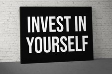 Motivational Quote Canvas - Fitness  Work Inspirational Wall Art