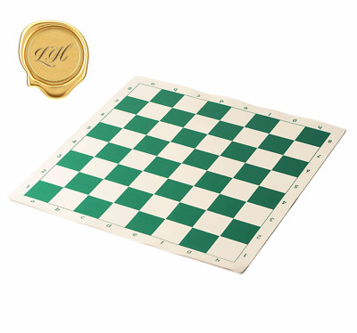 20  GREEN Vinyl Chess Board   Meets Tournament Standards   2.25'' Squares
