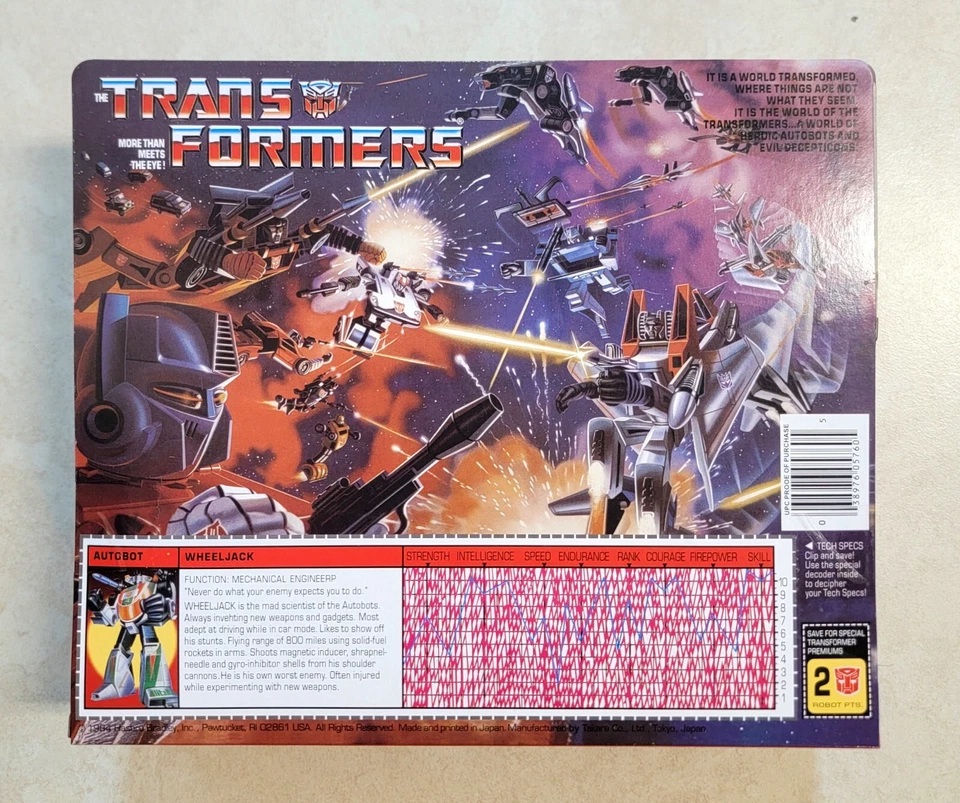 TRANSFORMERS G1 AUTOBOT WHEELJACK MISB US SELLER RARE! CAR TOY ROBOT - Image 2 of 3