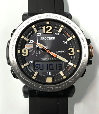 CASIO 5497 PRO TREK PRG-600 TRIPLE SENSOR WATCH - NICE!
