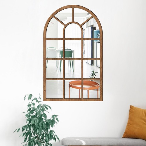 Arched Window Wall Mirror Minimalism Wall Decor for Bathroom Vanity Bedroom - Picture 32 of 37