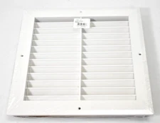 Hart & Cooley RH45 Aluminum Grille White 45° Fixed Blade 1-1/4" Beveled Frame