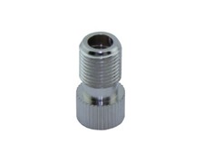 NEW ALLOY BICYCLE PRESTA ADAPTOR VALVE 17MM WITH O-RING CHROME.