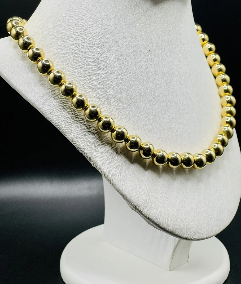 Vintage Gold Tone Round Balls 30 Necklace VGUC GORGEOUS eBay
