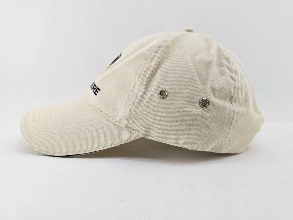John Deere (Farm Tractors) Light Tan Baseball Cap Hat Adj. Adult Size Cotton - Image 4 of 4