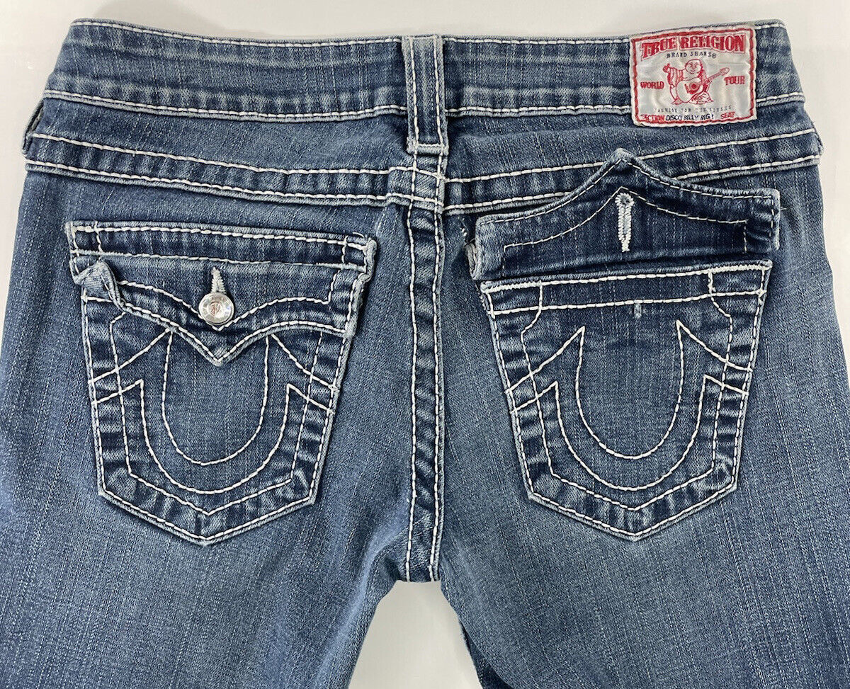 True Religion Womens 28 Jeans Disco Billy Big T Blue Tag True Religion Womens 28 Jeans Disco Billy Big T Blue Tag