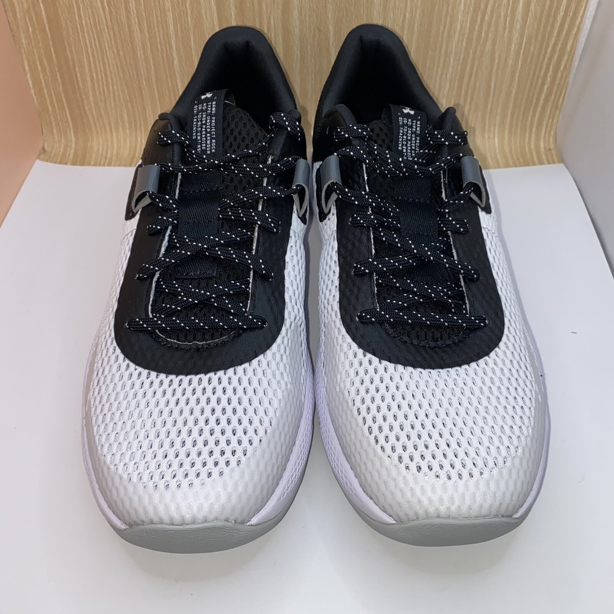 Size 11 - Under Armour Project Rock BSR 2 White Black for sale