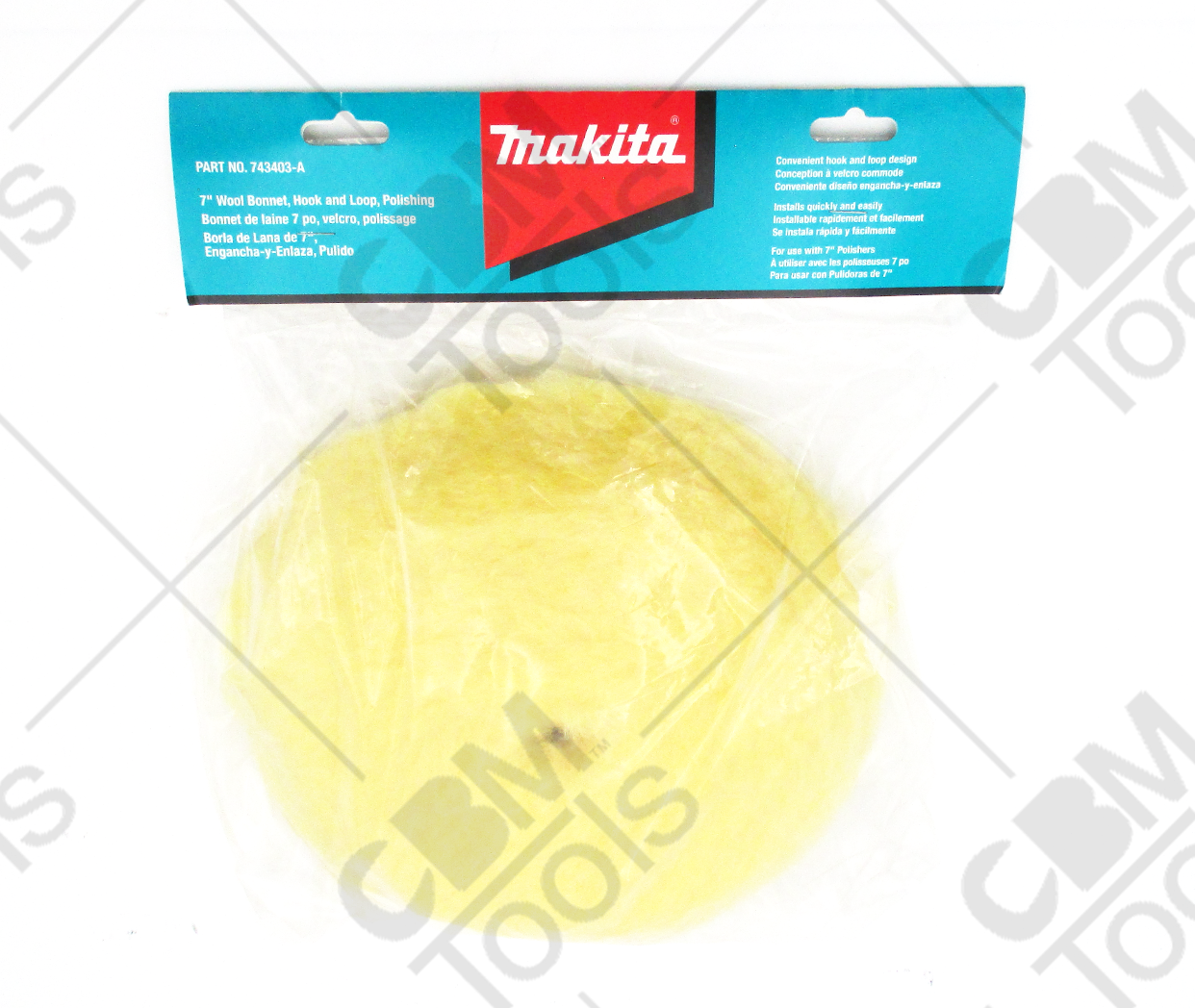 Makita 743403A 7" Wool Polishing / Pad Hook & Loop eBay