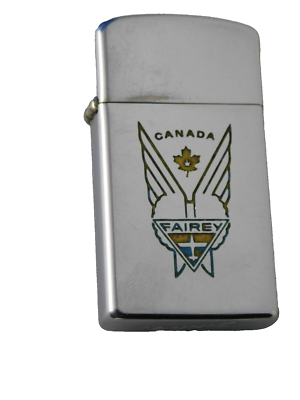 ZIPPO LIGHTER SLIM NIAGARA FALLS INSERT PAT CANADA AIR FORCE