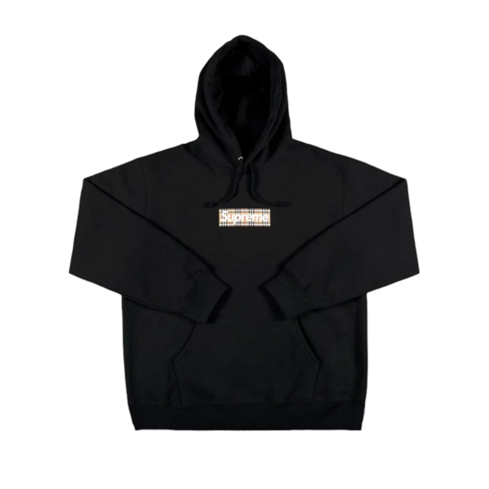 Sweat à capuche Burberry x Supreme Burberry Box logo à capuche noir XL
