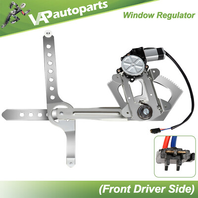 Power Window Regulator For Chevrolet GMC C1500 K1500 Front Driver with Motor