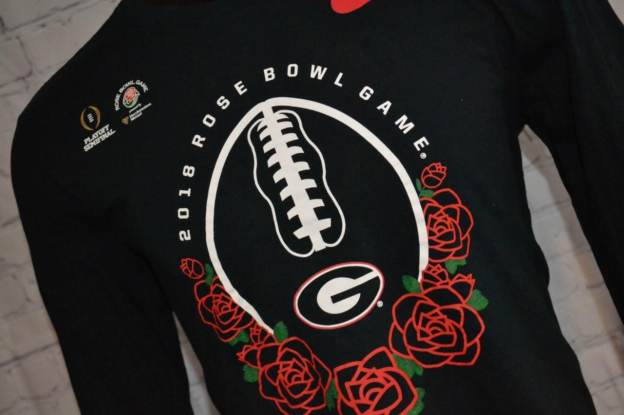 41517-a Nike T-Shirt UGA DAWGS Georgia Bulldogs 2018 Rose Bowl Game Size  Large | eBay