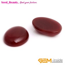 5 Pcs Red Agate Oval CAB Cabochon Gemstone Beads For Jewelry Making DIY SD