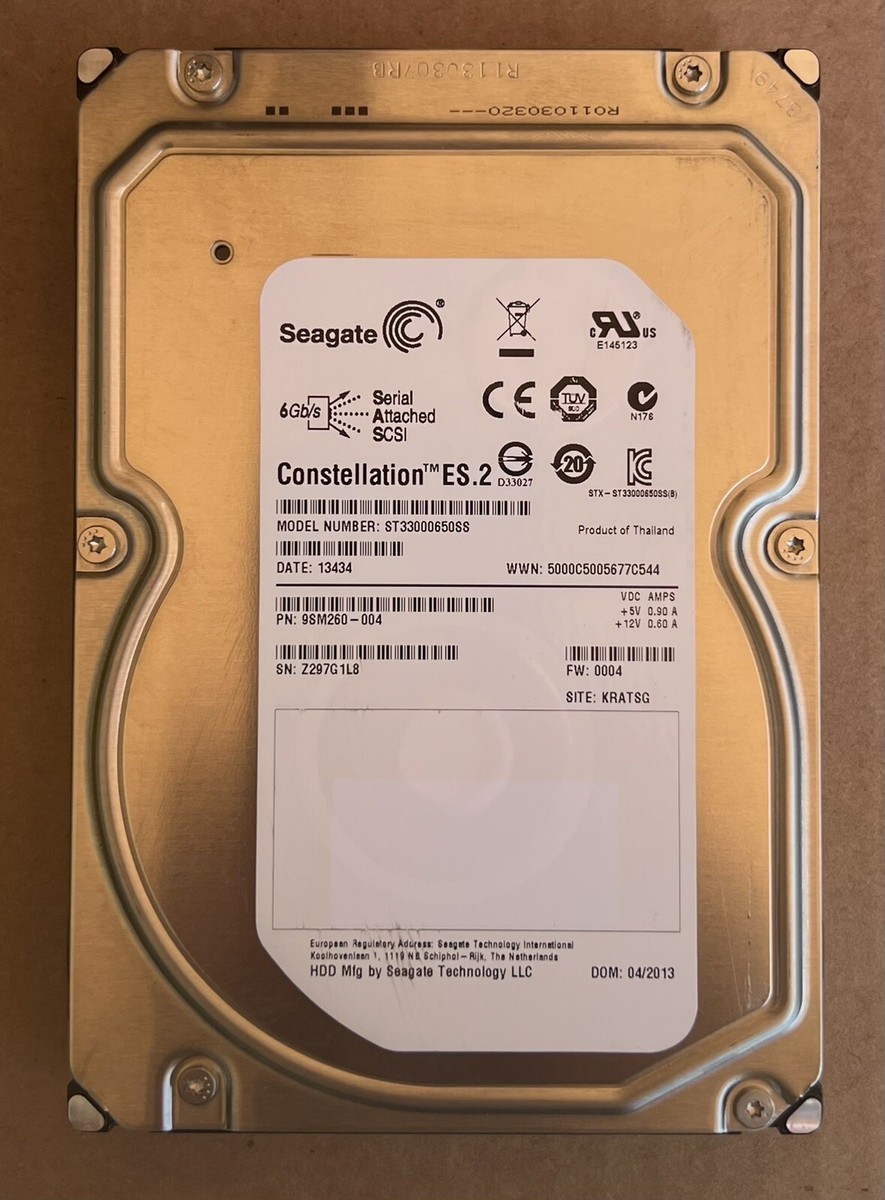 Seagate ST33000650SS (20 PACK) 3TB SAS 6Gbps 7.2K 3.5